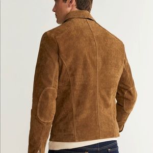 Suede moto jacket